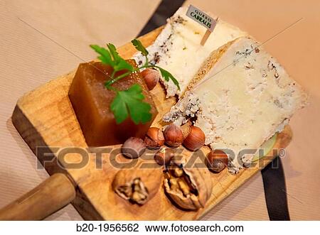 Cabrales Cheese, Restaurant Sidrer? a Tierra Astur, Gij? n, Asturias, Spain. View Large Photo Image Stock Image - Cabrales Cheese, Restaurant Sidrer? a Tierra Astur, Gij? n, Asturias, Spain.. Fotosearch