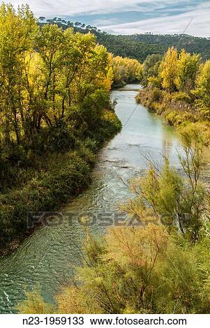 Stock Image - Cabriel River, Valencia, Spain.. Fotosearch