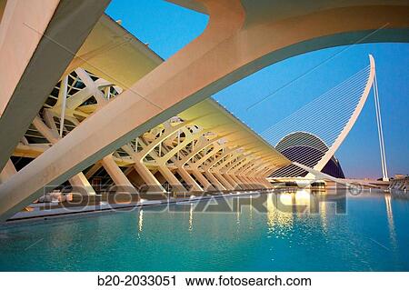 CAC. Architect Santiago Calatrava, Ciudad de las Artes y de las Ciencias. City Of Arts and Sciences. Valencia. Comunidad Valenciana. Spain. View Large Photo Image Stock Image - CAC. Architect Santiago Calatrava, Ciudad de las Artes y de las Ciencias. City Of Arts and Sciences. Valencia. Comunidad Valenciana. Spain.. Fotosearch