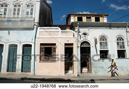 Cachoeira, Bahia, Brazil, old houses View Large Photo Image Stock Photo - Cachoeira, Bahia, Brazil, old houses. Fotosearch
