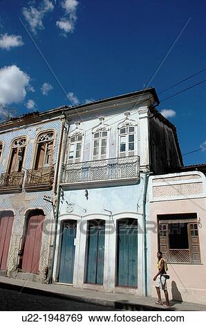 Cachoeira, Bahia, Brazil, old houses View Large Photo Image Stock Photo - Cachoeira, Bahia, Brazil, old houses. Fotosearch
