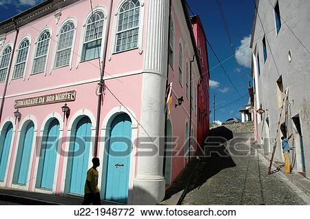 Stock Image - Cachoeira, Bahia, Brazil, the Irmandade da Boa Morte building. Fotosearch
