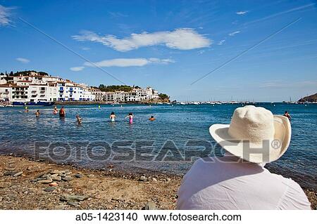 Stock Image - Cadaques, Alt Emporda, Costa Brava, Girona province, Catalonia, Spain.. Fotosearch