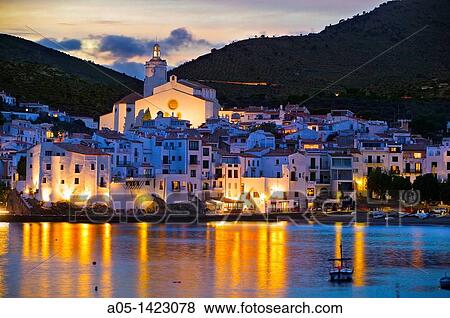 Cadaques, Alt Emporda, Costa Brava, Girona province, Catalonia, Spain. View Large Photo Image Stock Photo - Cadaques, Alt Emporda, Costa Brava, Girona province, Catalonia, Spain.. Fotosearch