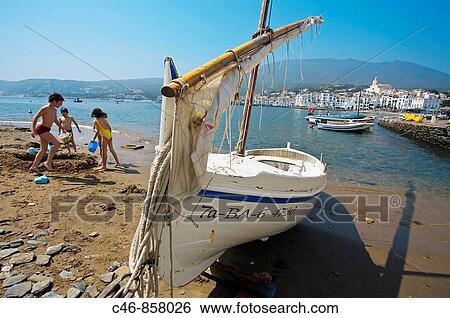 Cadaques, Costa Brava. Girona province, Catalonia, Spain View Large Photo Image Stock Photograph - Cadaques, Costa Brava. Girona province, Catalonia, Spain. Fotosearch