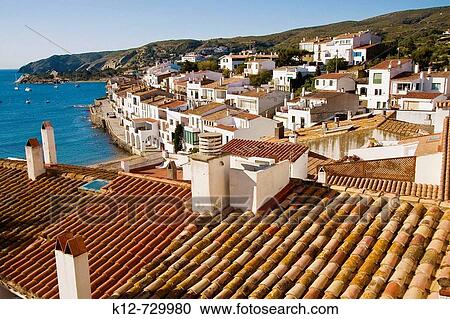 Stock Image - Cadaqu's (Costa Brava). Alt Empord?. Girona province. Spain.. Fotosearch