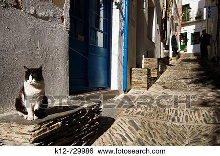 Stock Photograph - Cadaqu's (Costa Brava). Alt Empord?. Girona province. Spain.. Fotosearch