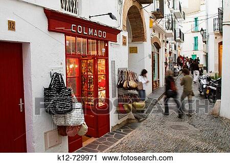 Stock Image - Cadaqu's (Costa Brava. Parc Natural del Cap de Creus). Alt Empord?. Girona province. Catalonia. Spain. Fotosearch