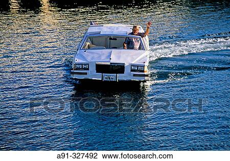 Cadillac car boat. Florida Keys. Florida. USA. View Large Photo Image Stock Image - Cadillac car boat. Florida Keys. Florida. USA.. Fotosearch