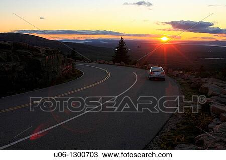 Cadillac Mountain, Mount Desert Island, Acadia National Park, near Bar Harbor, Maine, USA. View Large Photo Image Stock Image - Cadillac Mountain, Mount Desert Island, Acadia National Park, near Bar Harbor, Maine, USA.. Fotosearch