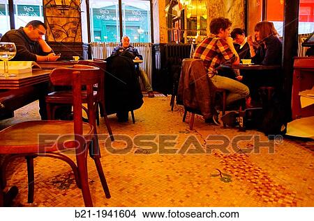Picture - ? Caf? des Arts? at Bordeaux, Gironde, Aquitaine, France. Fotosearch