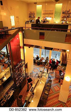 Stock Image - Cafe De Jaren bar and restaurant, Amsterdam, The Netherlands. Fotosearch