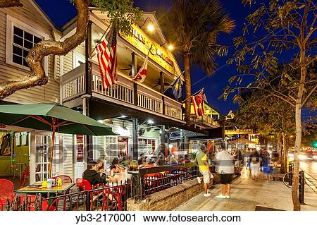 Cafe/Restaurant, Duval Street, Key West, Florida, USA. View Large Photo Image Stock Image - Cafe/Restaurant, Duval Street, Key West, Florida, USA.. Fotosearch