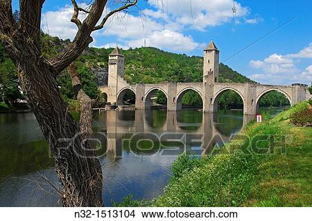 Cahors, Valentre bridge, Pont Valentre, Lot River, Lot departament, Quercy, Via Podiensis, Way of St James, France View Large Photo Image Picture - Cahors, Valentre bridge, Pont Valentre, Lot River, Lot departament, Quercy, Via Podiensis, Way of St James, France. Fotosearch
