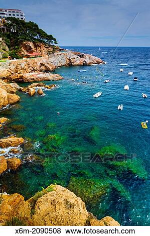 Cala Aiguafreda. Begur. Costa Brava, Gerona. Catalonia, Spain, Europe. View Large Photo Image Stock Photo - Cala Aiguafreda. Begur. Costa Brava, Gerona. Catalonia, Spain, Europe.. Fotosearch