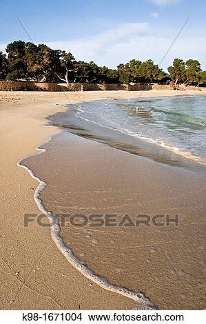 Cala Bassa. Cala Bassa, Cala Compte Natural park. Ibiza. Balearic islands. Spain View Large Photo Image Picture - Cala Bassa. Cala Bassa, Cala Compte Natural park. Ibiza. Balearic islands. Spain. Fotosearch