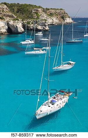 Cala Macarella, Menorca, Spain View Large Photo Image Stock Photo - Cala Macarella, Menorca, Spain. Fotosearch