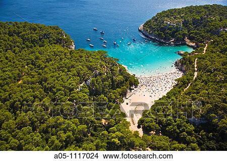 Cala Mitjana. Minorca. Balearic Islands. Spain. View Large Photo Image Picture - Cala Mitjana. Minorca. Balearic Islands. Spain.. Fotosearch