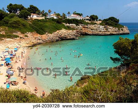 Calas in Mallorca, Balearic Island, Spain. View Large Photo Image Stock Photo - Calas in Mallorca, Balearic Island, Spain.. Fotosearch