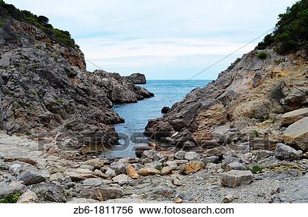 Calella creek L? Estartit Costa Brava View Large Photo Image Stock Photograph - Calella creek L? Estartit Costa Brava. Fotosearch