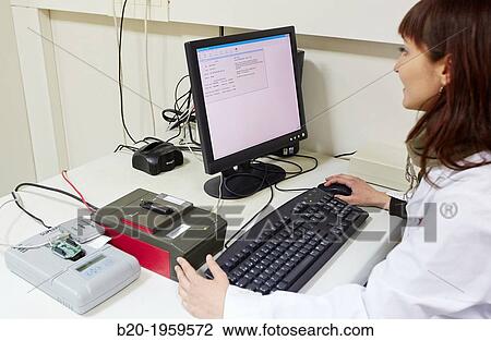 Stock Image - Calibration and certification of playground equipment. Test system online gambling. Technological Services to Industry. Tecnalia Research & innovation, Bizkaia, Basque Country, Spain.. Fotosearch