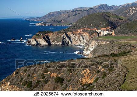 Picture - Californian coastline.. Fotosearch
