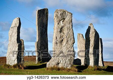 Callanish standing stones, Isle of Lewis, Outer Hebrides, Scotland View Large Photo Image Stock Image - Callanish standing stones, Isle of Lewis, Outer Hebrides, Scotland. Fotosearch