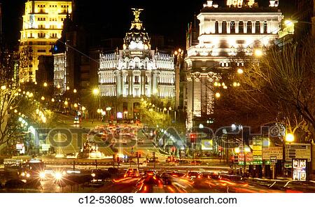 Calle de AlcalB. Madrid. Spain View Large Photo Image Stock Photography - Calle de AlcalB. Madrid. Spain. Fotosearch