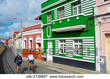 Calle Santiago Tejera Ossavarry street, San Cristobal village, Las Palmas, Gran Canaria, the Canary Islands, Spain, Europe. View Large Photo Image Stock Photo - Calle Santiago Tejera Ossavarry street, San Cristobal village, Las Palmas, Gran Canaria, the Canary Islands, Spain, Europe.. Fotosearch