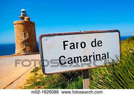 Camarinal lighthouse in the coast of Andalusia, Spain View Large Photo Image Stock Photograph - Camarinal lighthouse in the coast of Andalusia, Spain. Fotosearch