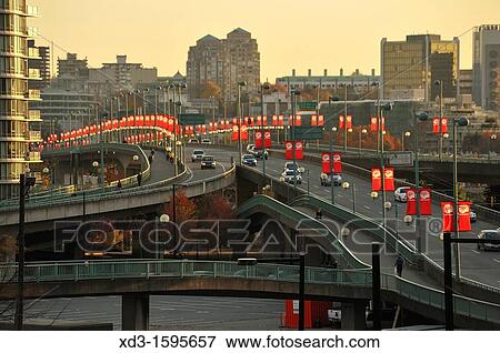 Stock Photo - Cambie Street Bridge, Vancouver, British Columbia, Canada. Fotosearch