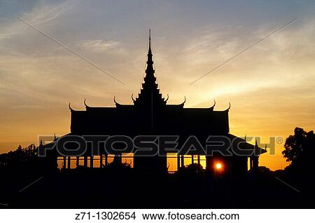 Cambodia, Phnom Penh, Royal Palace, sunset, View Large Photo Image Picture - Cambodia, Phnom Penh, Royal Palace, sunset,. Fotosearch