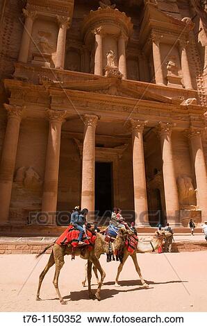 camels at the Treasury in Petra, the UNESCO World Heritage Site in Jordan View Large Photo Image Stock Image - camels at the Treasury in Petra, the UNESCO World Heritage Site in Jordan. Fotosearch