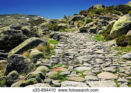 Camino de la Laguna. Sierra de Gredos. Castile-Leon. Spain. View Large Photo Image Stock Image - Camino de la Laguna. Sierra de Gredos. Castile-Leon. Spain.. Fotosearch