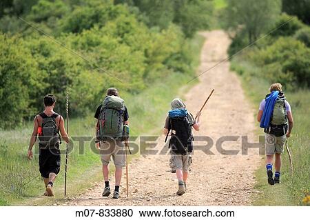 Camino de Santiago, Santigo route trough Burgos, Castilla, Spain View Large Photo Image Stock Image - Camino de Santiago, Santigo route trough Burgos, Castilla, Spain. Fotosearch