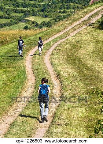 Camino y excursionistas entre prados de siega en La Comuna - Valle de Gista? n - Sobrarbe - Pirineo Aragon's - provincia de Huesca - Arag? n - Espaa View Large Photo Image Stock Image - Camino y excursionistas entre prados de siega en La Comuna - Valle de Gista? n - Sobrarbe - Pirineo Aragon's - provincia de Huesca - Arag? n - Espaa. Fotosearch