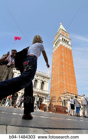 ? Campanile? (bell tower) of St Mark's Basilica, St Mark's Square, Venice, Veneto, Italy View Large Photo Image Stock Image - ? Campanile? (bell tower) of St Mark's Basilica, St Mark's Square, Venice, Veneto, Italy. Fotosearch
