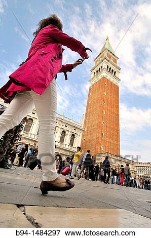 ? Campanile? (bell tower) of St Mark's Basilica, St Mark's Square, Venice, Veneto, Italy View Large Photo Image Stock Photo - ? Campanile? (bell tower) of St Mark's Basilica, St Mark's Square, Venice, Veneto, Italy. Fotosearch