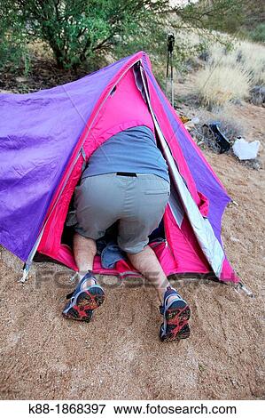 Stock Photo - Camping on the Larapinta Trail, Central Australia. Fotosearch