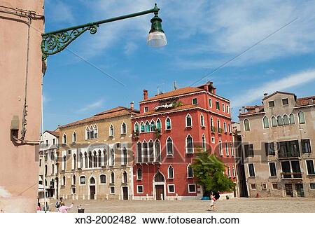 Campo Sant? Angelo square, in veneziano Campo San Anzolo, sestiere di San Marco, Venice, Veneto, Italy, Europe. View Large Photo Image Stock Image - Campo Sant? Angelo square, in veneziano Campo San Anzolo, sestiere di San Marco, Venice, Veneto, Italy, Europe.. Fotosearch