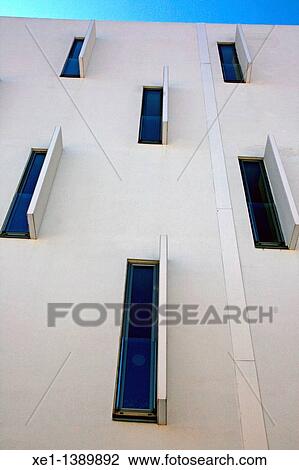 Stock Image - Can Travi apartments, 2009, architect: Sergi Serrat, Barcelona, Catalonia, Spain.. Fotosearch