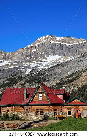 Canada, Alberta, Banff National Park, Num-Ti-Jah Lodge, Mount Thompson. View Large Photo Image Stock Photo - Canada, Alberta, Banff National Park, Num-Ti-Jah Lodge, Mount Thompson.. Fotosearch