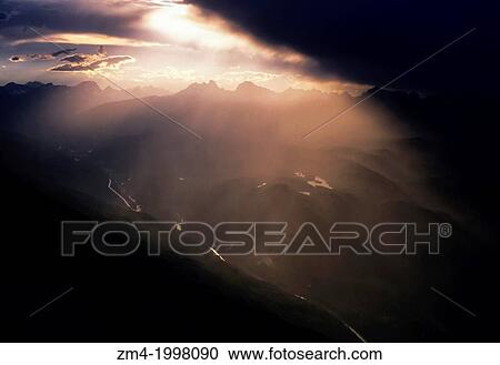 CANADA, ALBERTA, ROCKY MOUNTAINS, JASPER NATIONAL PARK, WHISTLER MT., SUN BREAKING THROUGH STORM CLOUDS. View Large Photo Image Stock Image - CANADA, ALBERTA, ROCKY MOUNTAINS, JASPER NATIONAL PARK, WHISTLER MT., SUN BREAKING THROUGH STORM CLOUDS.. Fotosearch