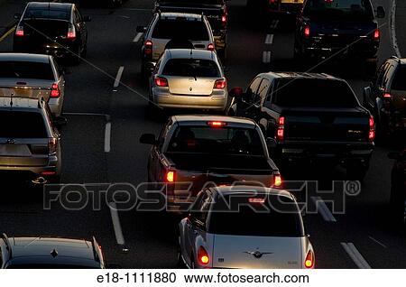 Canada, BC, Richmond. Traffic on Highway 99 looking south from Westminster Highway overpass View Large Photo Image Stock Image - Canada, BC, Richmond. Traffic on Highway 99 looking south from Westminster Highway overpass. Fotosearch