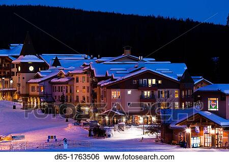 Canada, British Columbia, Sun Peaks, Sun Peaks Resort, elevated town view, winter, dusk View Large Photo Image Stock Photograph - Canada, British Columbia, Sun Peaks, Sun Peaks Resort, elevated town view, winter, dusk. Fotosearch