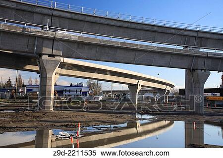 Canada Line ALRT construction in Richmond, British Columbia. View Large Photo Image Stock Photography - Canada Line ALRT construction in Richmond, British Columbia.. Fotosearch