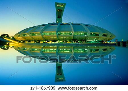 Canada Montreal Olympic Stadium View Large Photo Image Stock Photo - Canada Montreal Olympic Stadium. Fotosearch