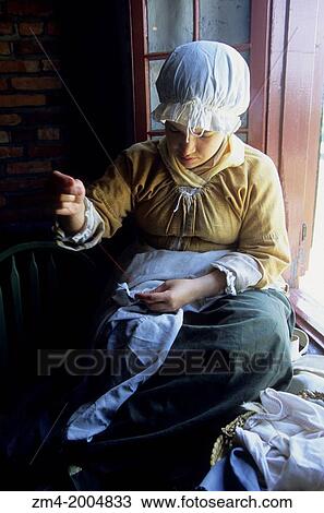 CANADA ONTARIO NIAGARA FALLS, OLD FORT ERIE, WOMAN IN HISTORIC COSTUME, SEWING. View Large Photo Image Stock Image - CANADA ONTARIO NIAGARA FALLS, OLD FORT ERIE, WOMAN IN HISTORIC COSTUME, SEWING.. Fotosearch