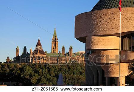 Canada, Ontario, Ottawa, Parliament, Museum of Civilization,. View Large Photo Image Stock Photography - Canada, Ontario, Ottawa, Parliament, Museum of Civilization,.. Fotosearch