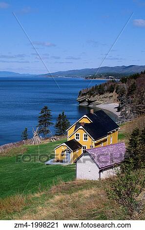 CANADA, QUEBEC, GASPE, FORILLON NATIONAL PARK, ANSE-BLANCHETTE HISTORIC SITE, GASPE BAY. View Large Photo Image Stock Image - CANADA, QUEBEC, GASPE, FORILLON NATIONAL PARK, ANSE-BLANCHETTE HISTORIC SITE, GASPE BAY.. Fotosearch